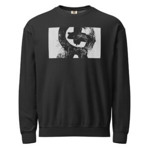 PUNTO Unisex garment-dyed fleece crewneck sweatshirt
