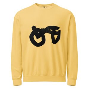 CIRCUIT nisex garment-dyed fleece crewneck sweatshirt