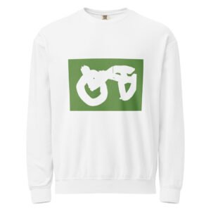 CIRCUIT. Unisex garment-dyed fleece crewneck sweatshirt
