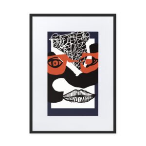 CARA Matte Paper Framed Poster With Mat